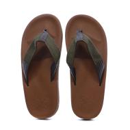 Tong Marron/Kaki Homme Oxbow Bride vue 3