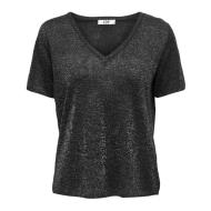 T-shirt Noir Brillant Femme JDY Carmen pas cher