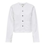 Veste en Jean Blanc Femme Only Palma vue 2