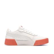 Baskets Blanc/Orange Femme Carina 2.0 vue 2