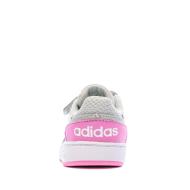 Baskets Grise Fille Adidas Hoops 2.0 vue 3