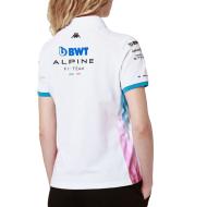 Polo Blanc/Turquoise Femme Kappa Adrew vue 2