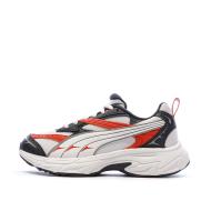 Baskets Blanches/Noires/Rouges Homme Puma Morphic pas cher