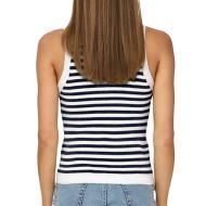 Top à Rayures Marine/Ecru Femme JDY Aya vue 2