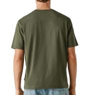 T-Shirt Kaki Homme Pepe jeans Contrast Connor vue 2