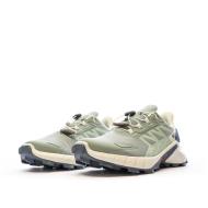 Chaussures de trail Vertes Femme Salomon Supercross 4W vue 6