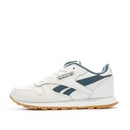 Baskets Blanc/Bleu Garçon Reebok Classic Leather 100033579 pas cher