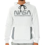 Sweat à capuche Blanc Homme Nasa 23H