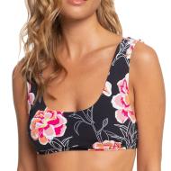 Haut de Bikini noir à fleurs Femme Roxy Printed pas cher