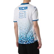 Maillot Blanc/Turquoise Homme Kappa Kombat 2024 vue 2
