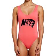 Bañador Nike U-back 1 pieza rosa, mujer barato