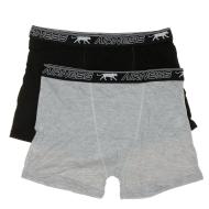 x2 Boxers Gris/Noir Homme Airness 1/57/131 pas cher