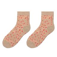 Rosa Damensocken Stella Green Leopard