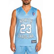 Miami Maillot de basketball Bleu Homme Sport Zone North Carolina pas cher