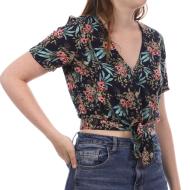 Blouse Marine à fleurs Femme Vero Moda Easy pas cher