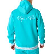 Sweat à Capuche Zippé Turquoise Homme Project X Paris Logote vue 2
