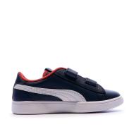 Baskets bleues garçon Puma Smash v2 vue 2