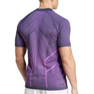 Polo Violet Homme Adidas Seam vue 2