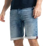 Short en jean Bleu Homme Petrol Industries SHO001 pas cher