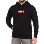 Sweat à Capuche Noir/Rouge Homme Supreme Grip Diego