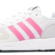 Baskets Blanc/Rose Femme Adidas Multix J vue 7