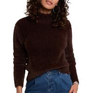 Pull Marron Femme Morgan Duveteuse pas cher