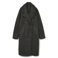 Manteau Long Gris Femme Vero Moda Liteerika vue 3