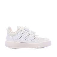 Baskets Blanc/Rose Fille Adidas Tensaur vue 2