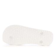 Tongs Blanches Femme Calvin Klein Jeans Flip Flop Tpu Metall vue 2