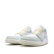 Baskets Bleu Clair/Écru Homme Nike Air Jordan 1 Low vue 6