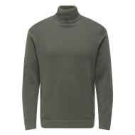 Pull Col roulé Gris Homme Only & Sons Reg 12