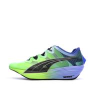 Chaussures de running Bleu/Vertes Homme Puma Fast Nitro pas cher
