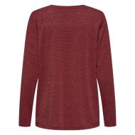 T-shirt Bordeaux Femme Only Harly ML vue 2