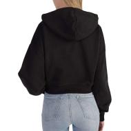 Sweat Noir Femme Calvin Klein Slogan vue 2