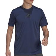 T-Shirt Marine Homme Adidas GM2129 vue 2