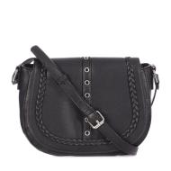 Sac à Bandoulière Noir Femme Manoukian AMANDA pas cher