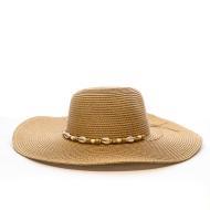 Chapeaux Marron Via Lorenzo Capeline Camel pas cher