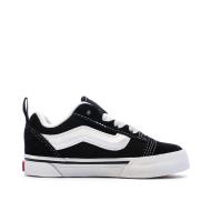 Baskets Noir/Blanc Enfant Vans Knu Skool Elastic vue 2