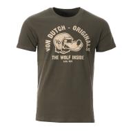 T-shirt Kaki Homme Von Dutch WOOFER pas cher