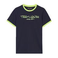 T-shirt Marine/Jaune Garçon Teddy Smith Ticlass3