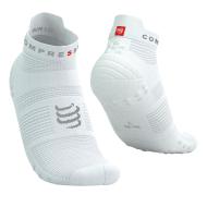 Paire de Chaussettes Blanches Homme Compressport Pro Racing pas cher