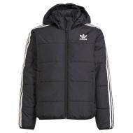 Doudoune Noire/Blanche Garçon Adidas Padded pas cher