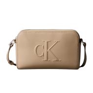 Sac bandoulière Beige Femme Calvin Klein Jeans Sculpted Camera pas cher