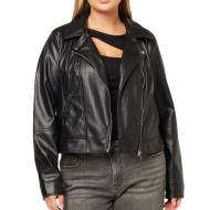 Veste Simili Cuir Noire Femme Vero Moda Curve Bellaanna pas cher