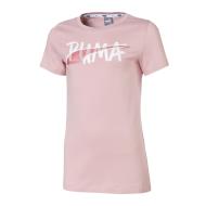 T-Shirt Rose Fille Puma Alpha Logo pas cher