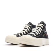 Baskets Noires Femme Converse Chuck Taylor All Star Lift A07110C vue 6