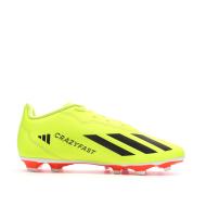 Chaussures de Foot Jaunes Junior Adidas X Crazyfast FxG vue 2