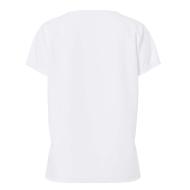T-Shirt Blanc Coeur léopard Femme Pieces Pcoda vue 2