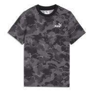 T-Shirt Noir/Gris Garçon Puma Ess Camo Aop pas cher
