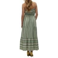 Robe Vert/Beige Femme Vero Moda Dicthe vue 2